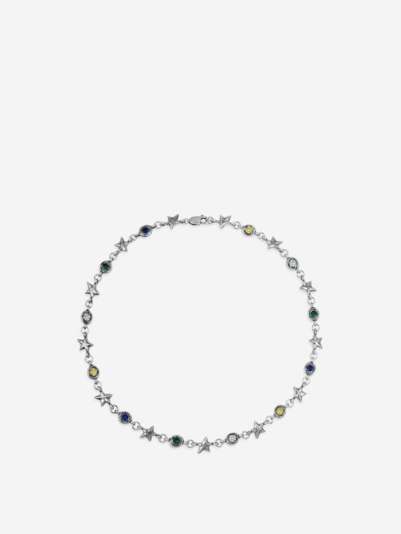 Multicolored Squadra Collar - Natural - Twojeys Necklaces