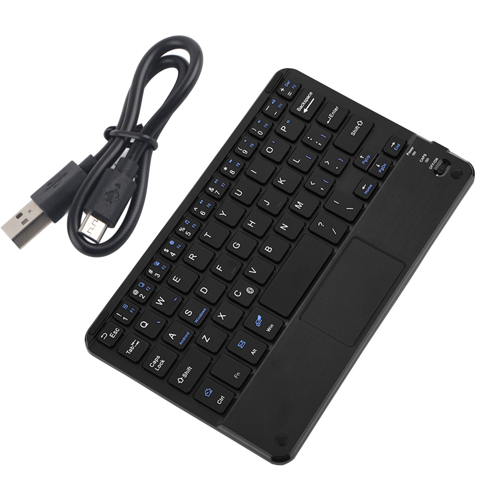 UltraSlim Bluetooth Keyboard With Touchpad & Type C Charging For Tablets Phones And Smart Devices UltraSlim Bluetooth Keyboard With Touchpad & Type C Charging For Tablets Phones And Smart Devices