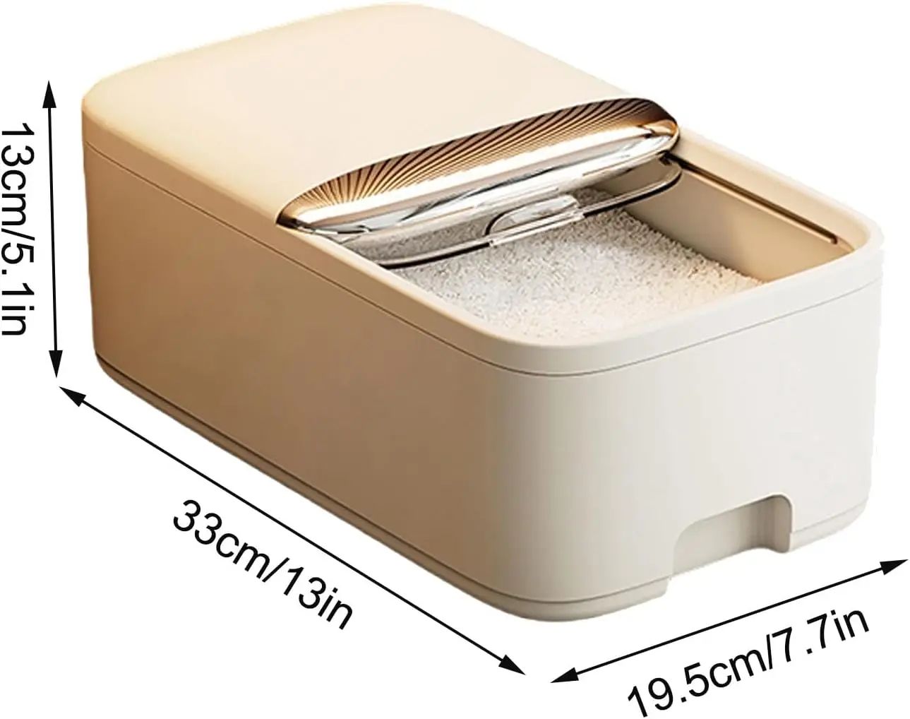 Grain Storage Container Airtight Rice Storage Container c