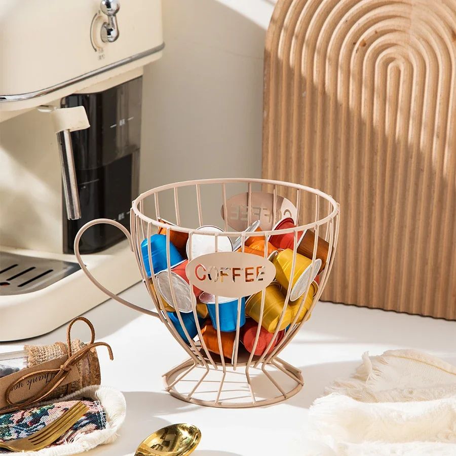 Coffee Capsule And Snack Display Shelf b