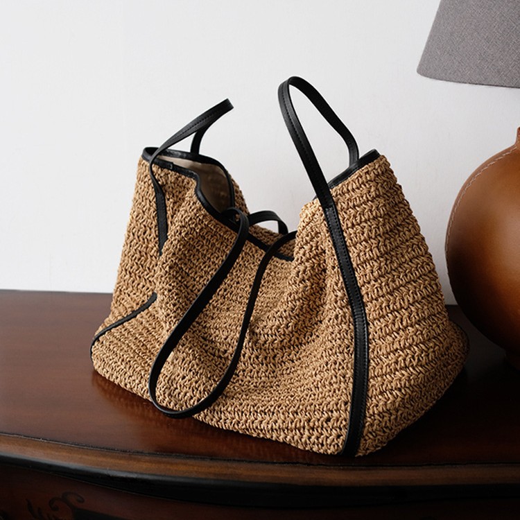 Korean Style Large Tote Bag Vintage Wool Shoulder Handbag For Women Korean Style Large Tote Bag Vintage Wool Shoulder Handbag For Women