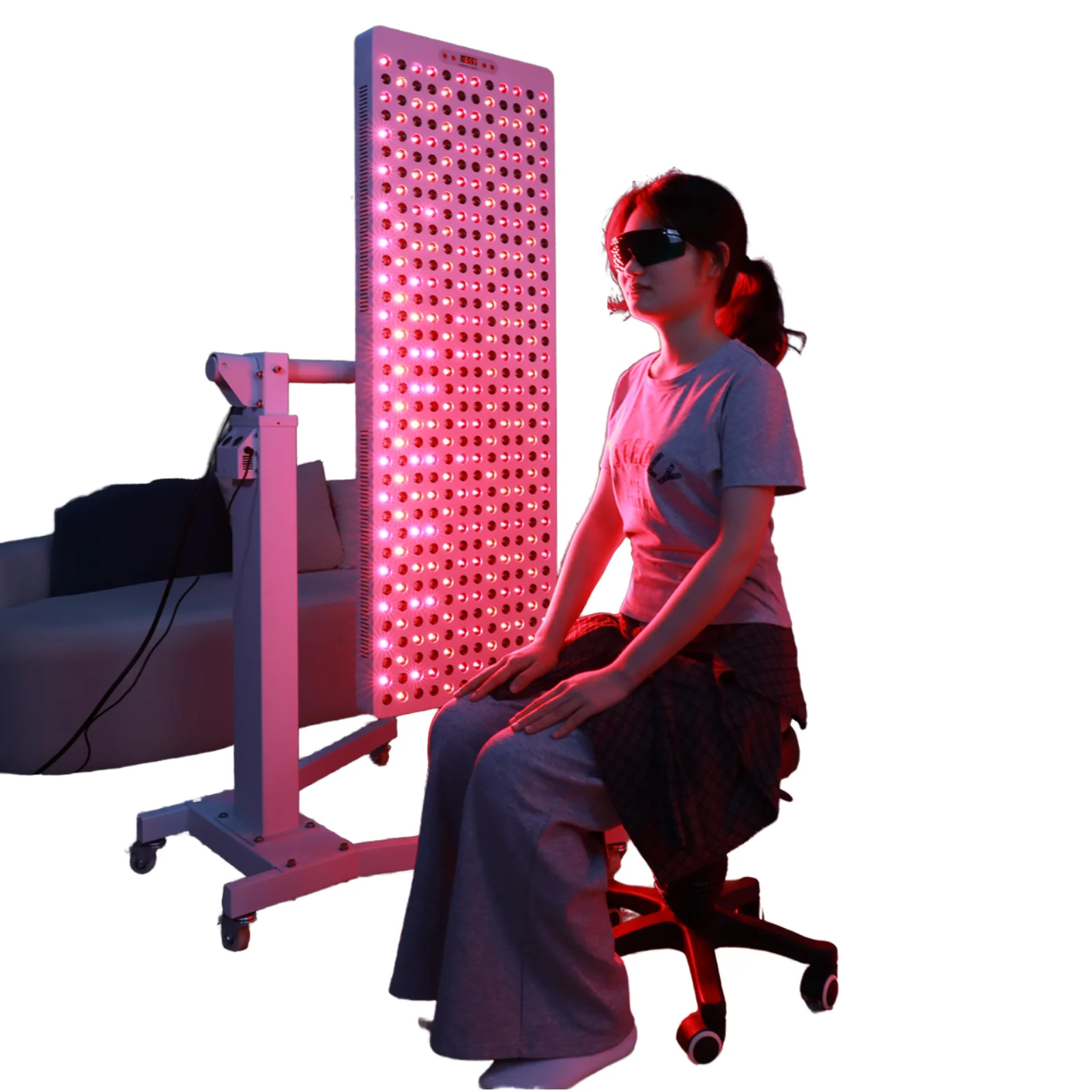 Salon-Sauna-Gerät für Ganzkörper- und Gesichtsbehandlungen PDT-Maschine 660nm 850nm Infrarot-LED Rotlichttherapie-Panel PC-Material CN Fuß US