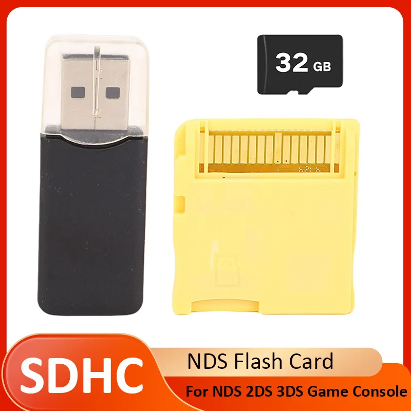 2026 SDHC Flash Card Fit for NDS 2DS 3DS Game Console ASIC Chip with 32G SD Card DS Games Memory Card Video Game Flashcard