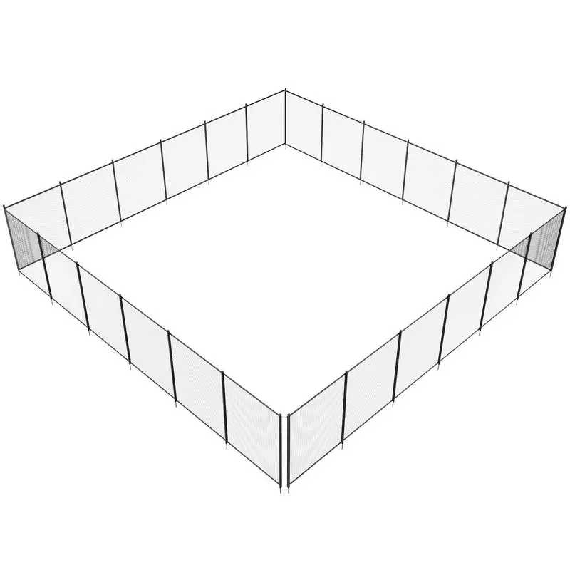 Clôture de piscine, clôture de piscine amovible pour la sécurité des enfants de 1,21 x 21,95 m, installation facile en DIY, clôture de piscine, filet de clôture de piscine en PVC Teslin de 340 g,