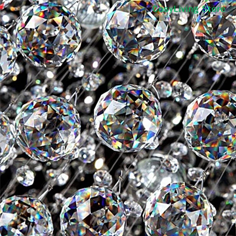 1 Stücke DIY Hängen Klar Vorhang Kronleuchter Dekor Kristall Beleuchtung Ball Prismen 30mm/40mm