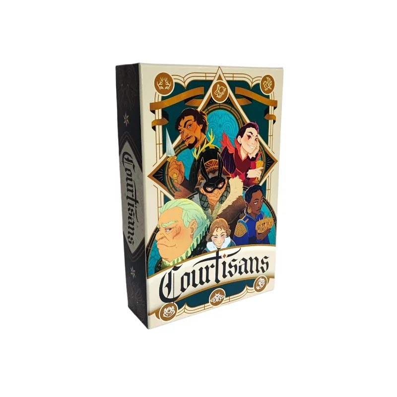 Jeu de société Courtisans, jeu de cartes, jeu de stratégie pour les soirées en famille, jeu rapide en 15 minutes, cadeau amusant pour les soirées jeux.