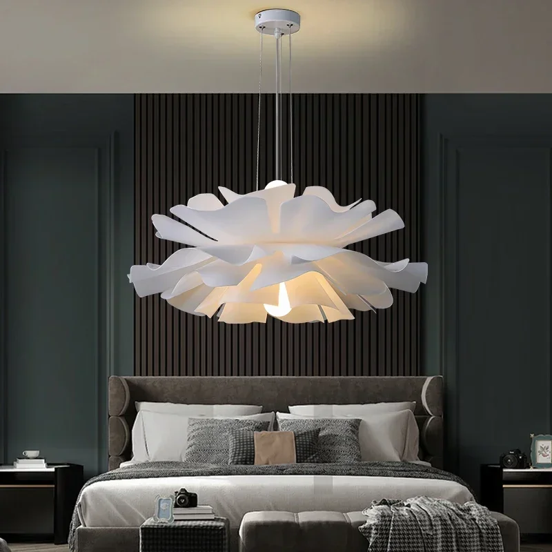 Moderne Acryl blume Kronleuchter mehr schicht ige LED Pendel leuchte für Esszimmer Schlafzimmer Studie kreative Innen leuchte