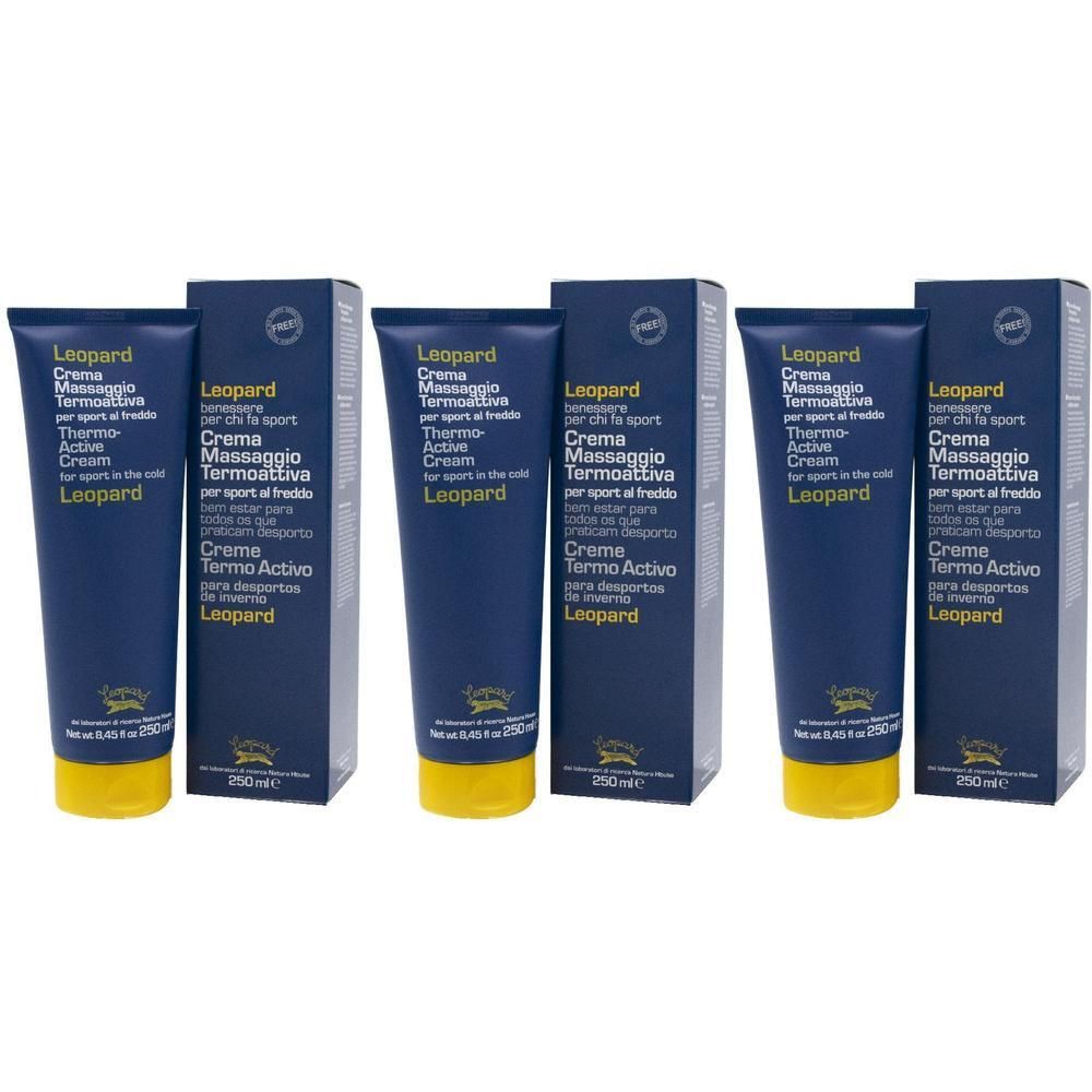 Leopard Crema Massaggio Termoattiva 250 Ml 3x250 ml