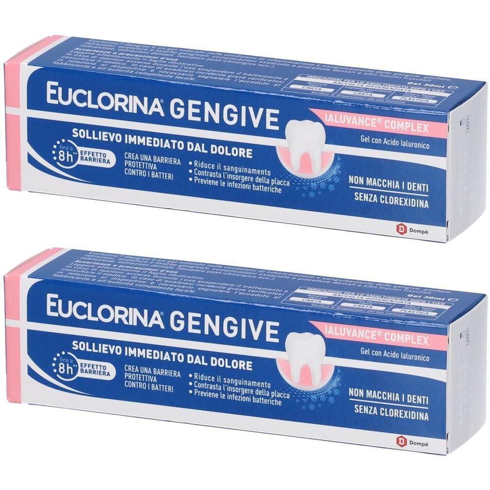 Euclorina Gengive Gel 2x30 ml orale