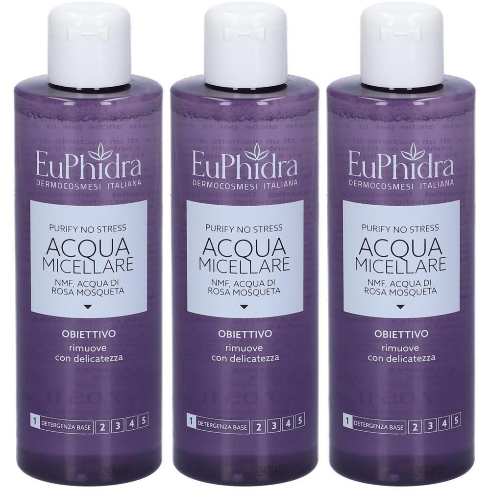 Euphidra Acqua Micellare Purify No Stress 3x200 ml