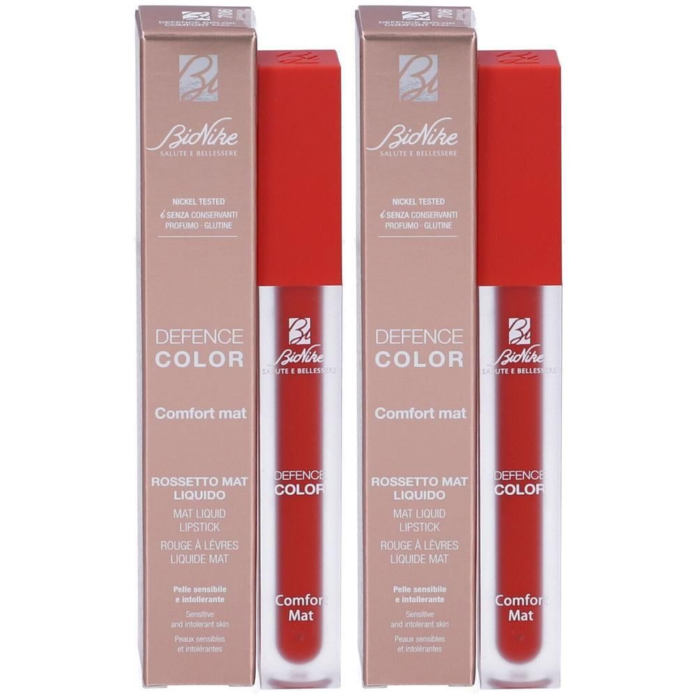 Bionike Defence Color Rossetto Liquido Colore 706 Geranio 2x4,5 ml