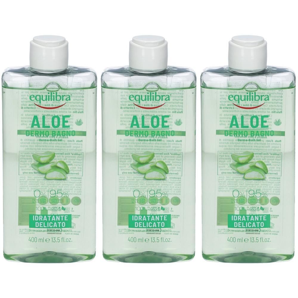 Equilibra® Aloe Dermo Bagno 3x400 ml