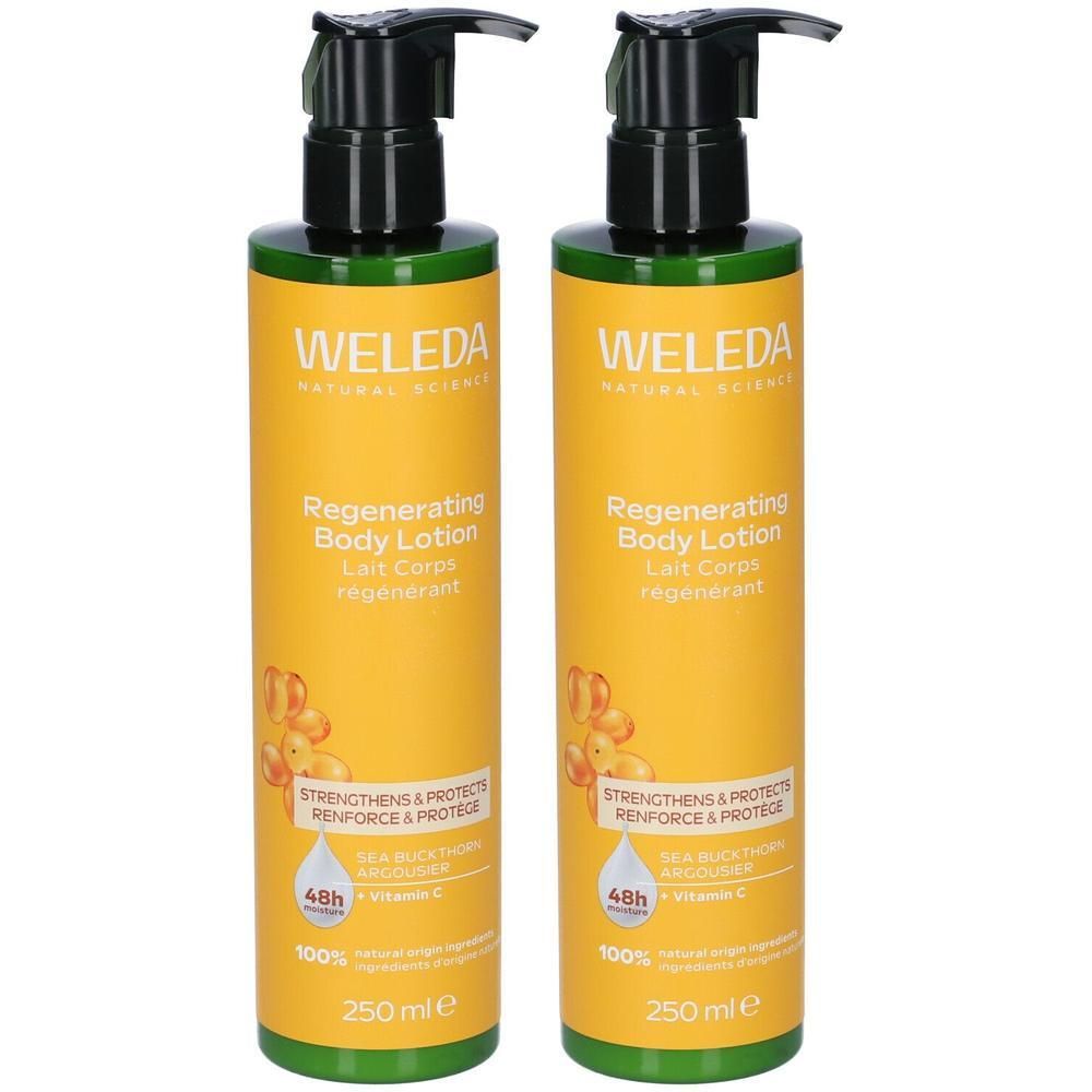Weleda Latte Corpo Rigenerante Olivello Spinoso 2x250 ml