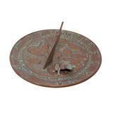 Whitehall Products Frog Sundial Metal | 12 W x 12 D in | Wayfair 00492