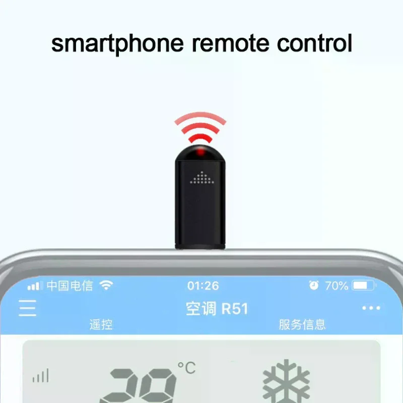 Smart Phone Infrared Transmitter Universal Mini Remote Controller Type-c Replacement For Smartphone TV Air Conditioner Fan Camer