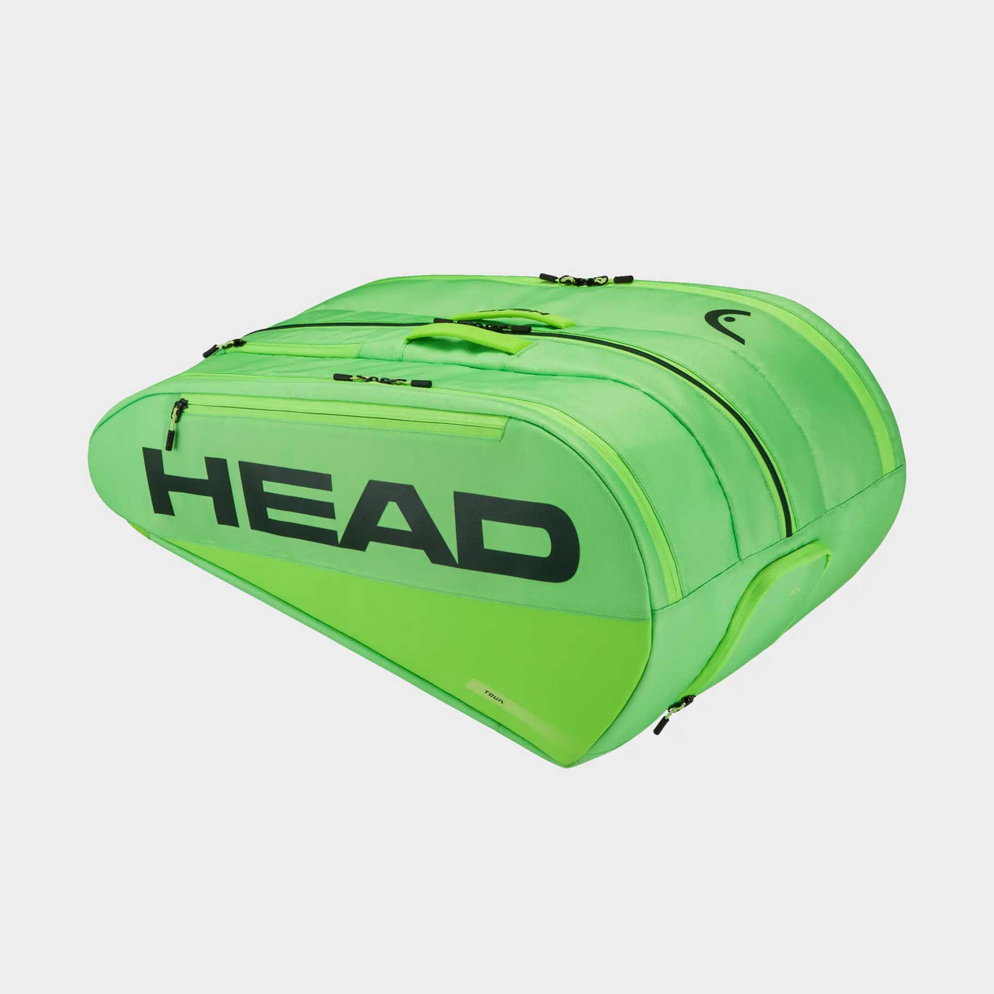 HEAD Tour Racquet Bag XL 12 Pack Slime Green Tennis Bags