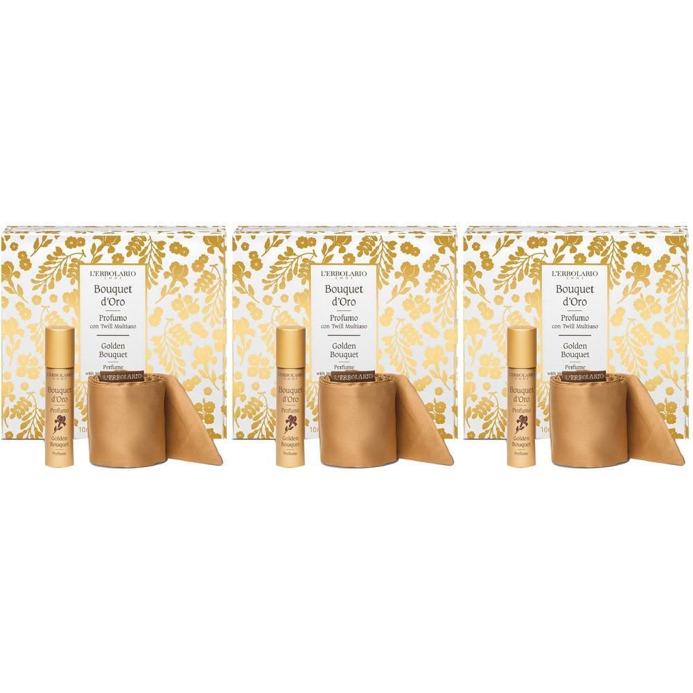 L`Erbolario Profumo con Twill Multiuso Bouquet d'Oro 3x10 ml Soluzione