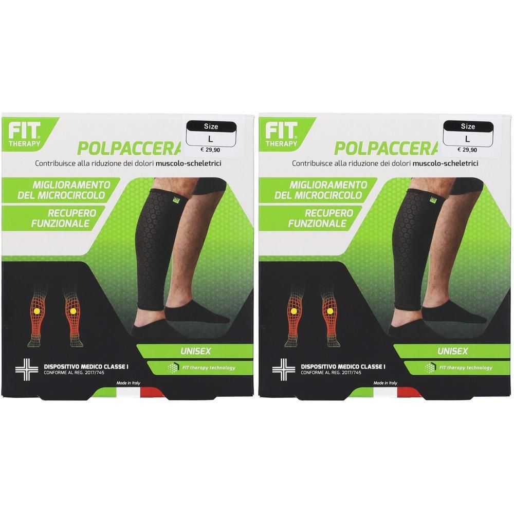 Fit Therapy Polpaccera Colore Nero Taglia L 2x1 St