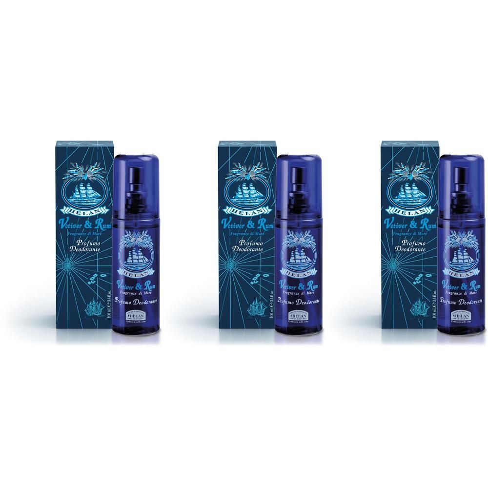 Vetiver & Rum Profumo Deodorante 100 Ml 3x100 ml