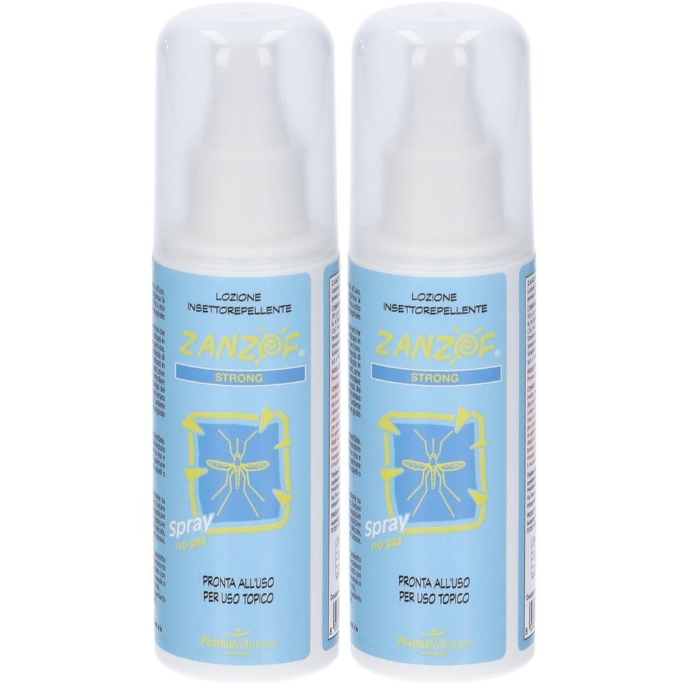 Zanzof Strong Lozione Insetto Repellente 2x75 ml