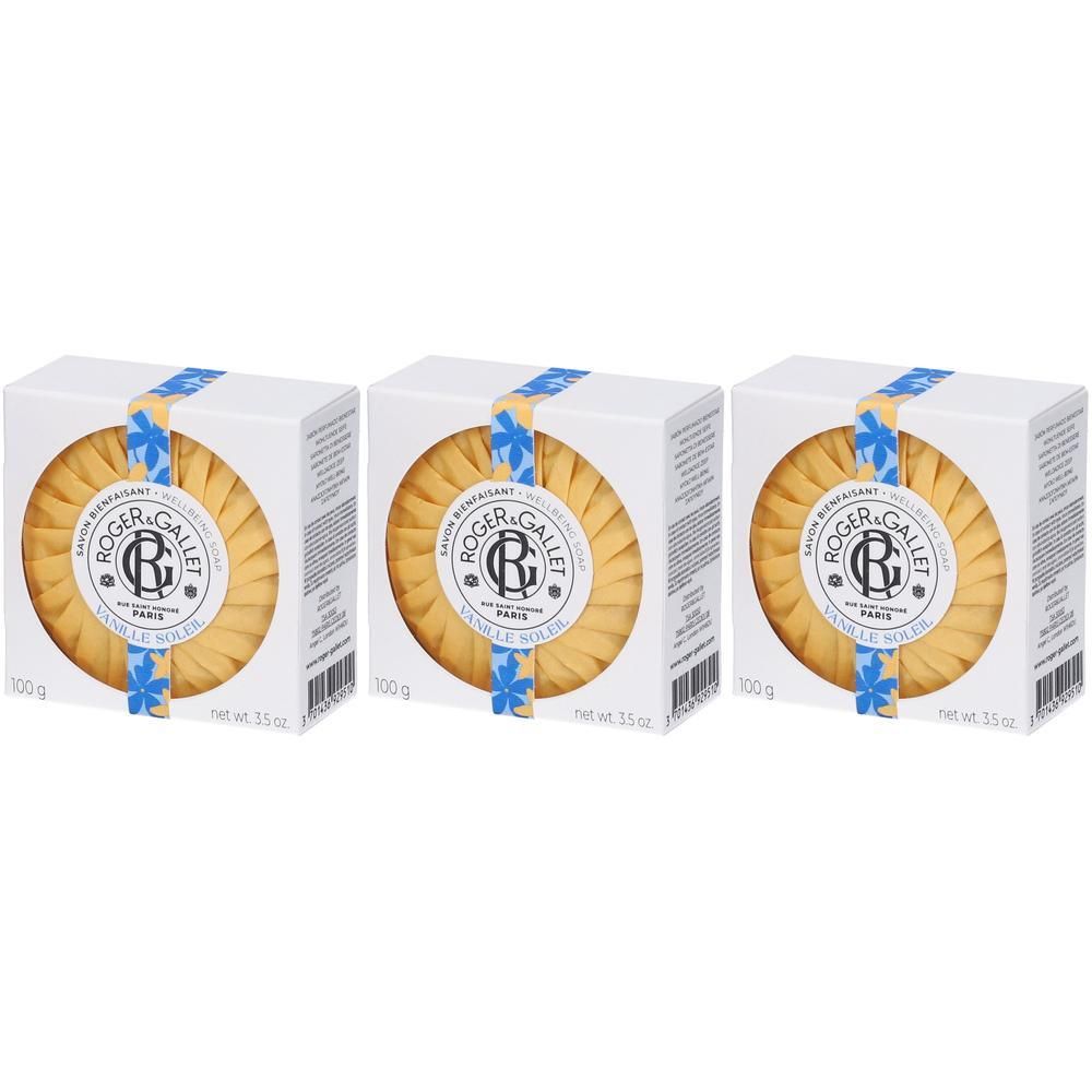 Roger & Gallet Saponetta Vanille Soleil 3x100 g