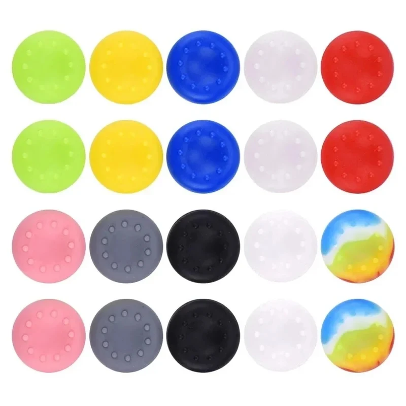 20pcs Random Soft Silicone Gamepad Joystick Grip Caps Case for PS4/PS5/Xbox360/Xbox One/Switch Pro Controller Game Accessories