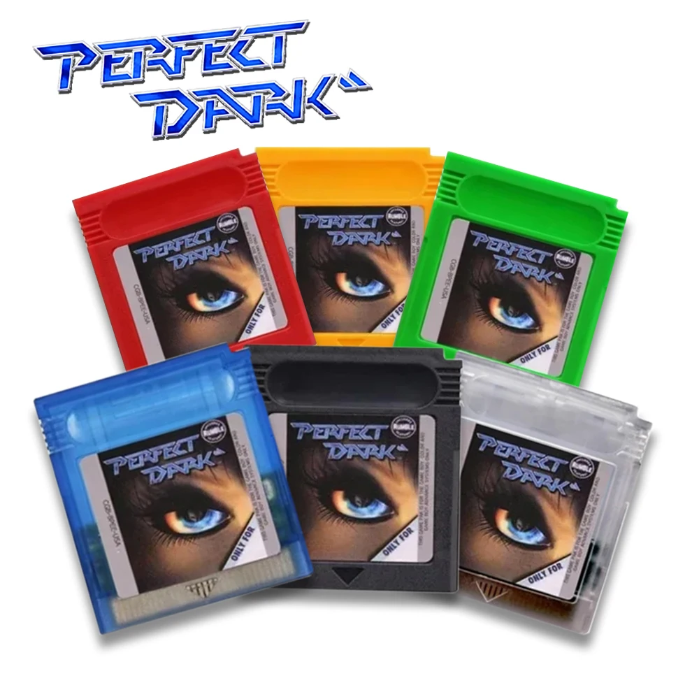 Perfect Dark GBC Game Card, 16-bit Retro Video Game Cartridge for Game Boy Color, Multiple Colors, Great Gift for Retro Gamers