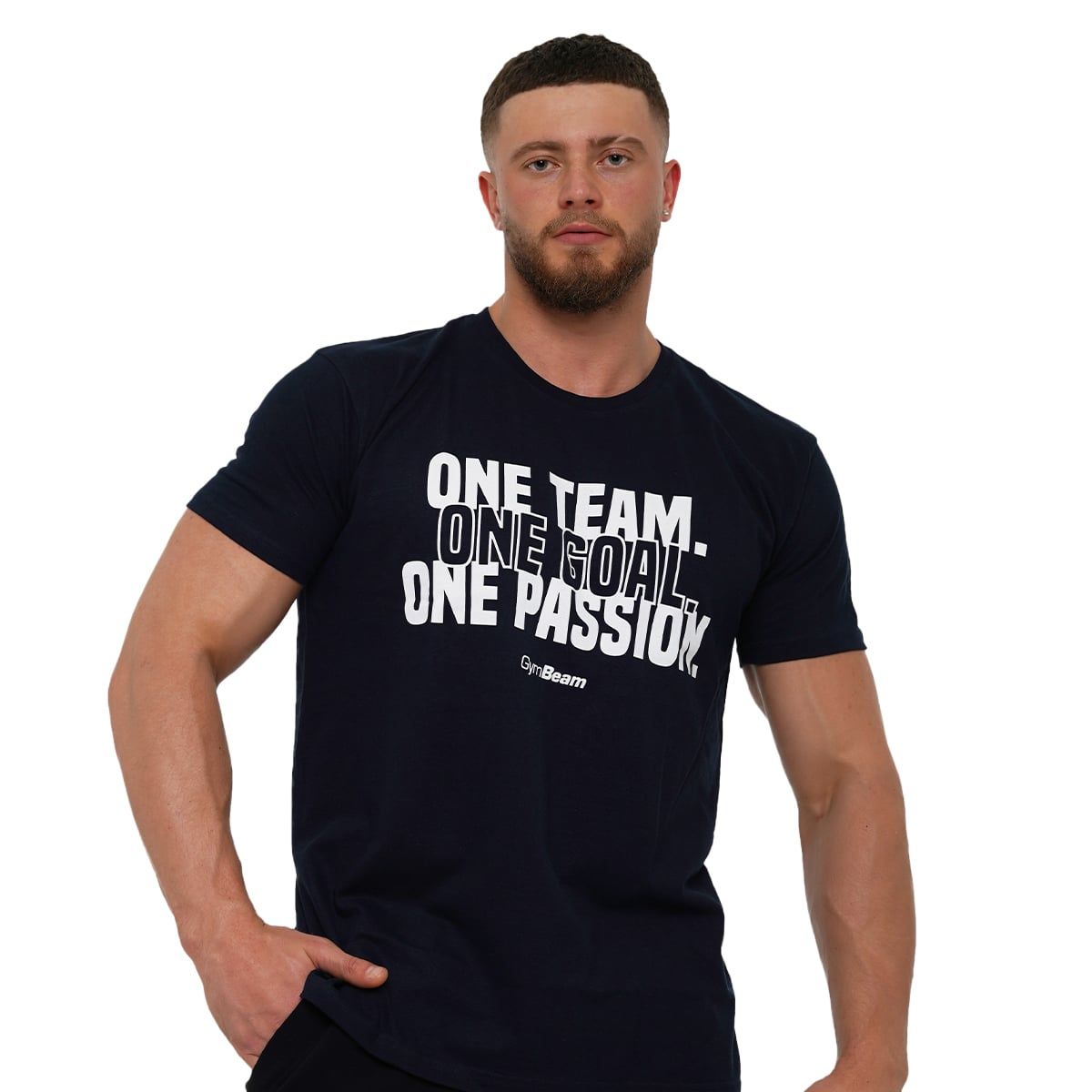 GymBeam T-shirt uomo regular One Team navy 1 St