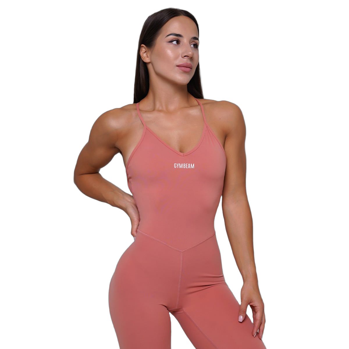 Tuta intera donna FIT slim senza maniche Salmon 1 St