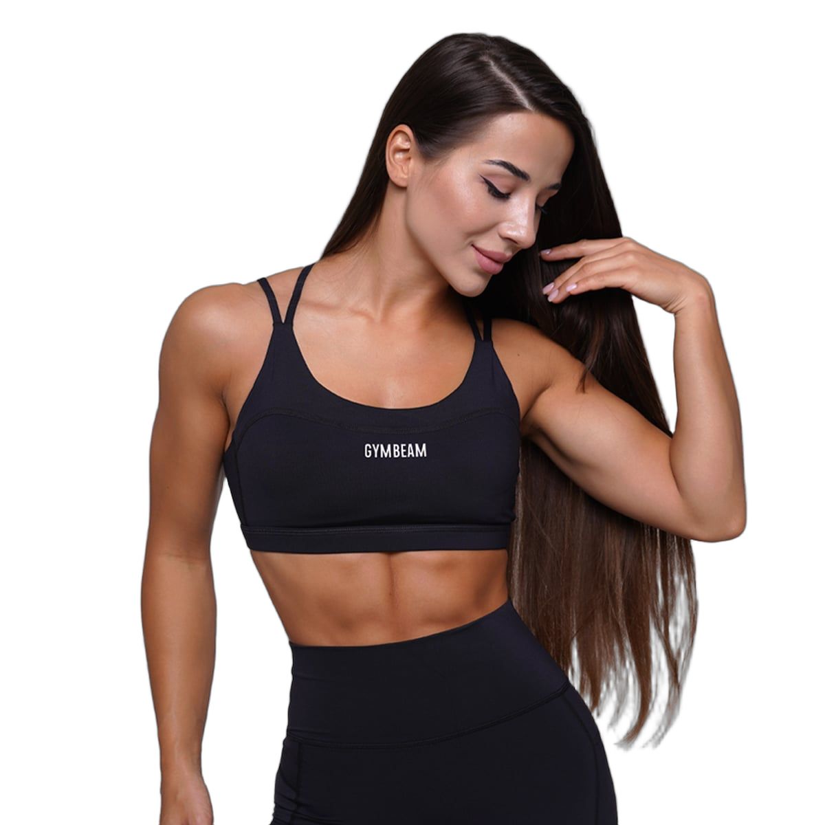 Reggiseno sportivo donna FIT senza chiusura Black 1 St
