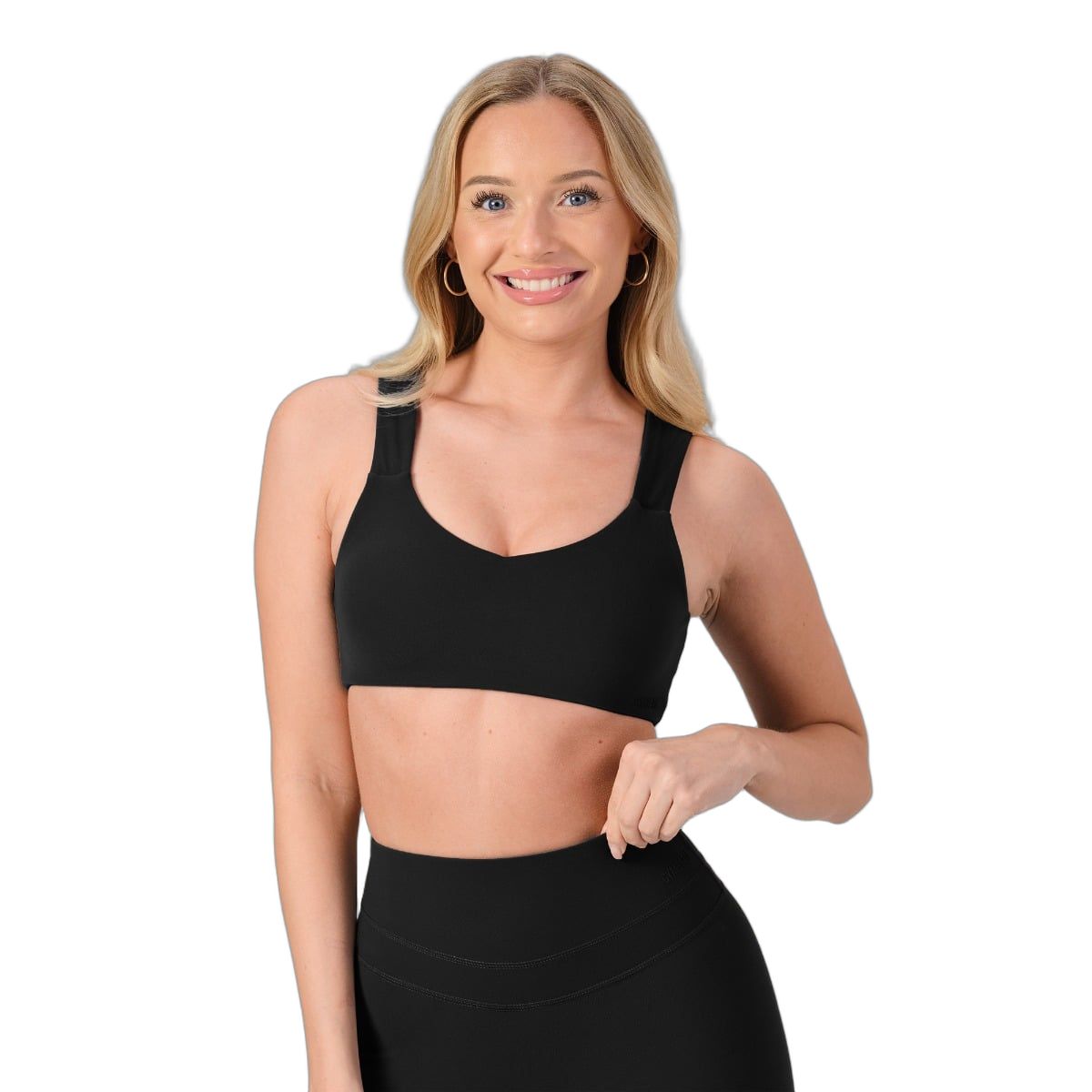 Reggiseno sportivo donna NEO Black con spalline larghe 1 St