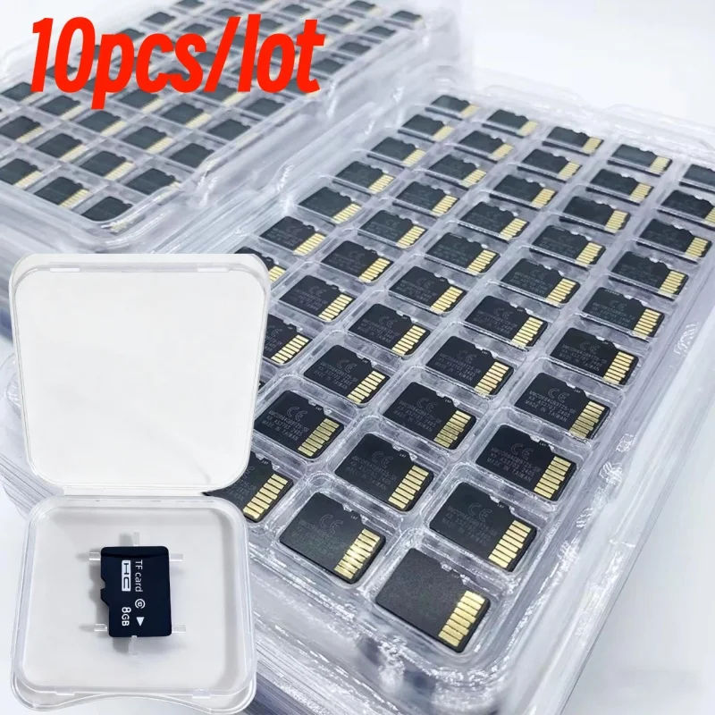 10 Stück TF-Karten 128 GB 32 GB 64 GB 16 G 8 G 4 GB SD-Karten für Kameras, digitale Geräte, Flash-Speicherkarten und Handy-TF-Karten