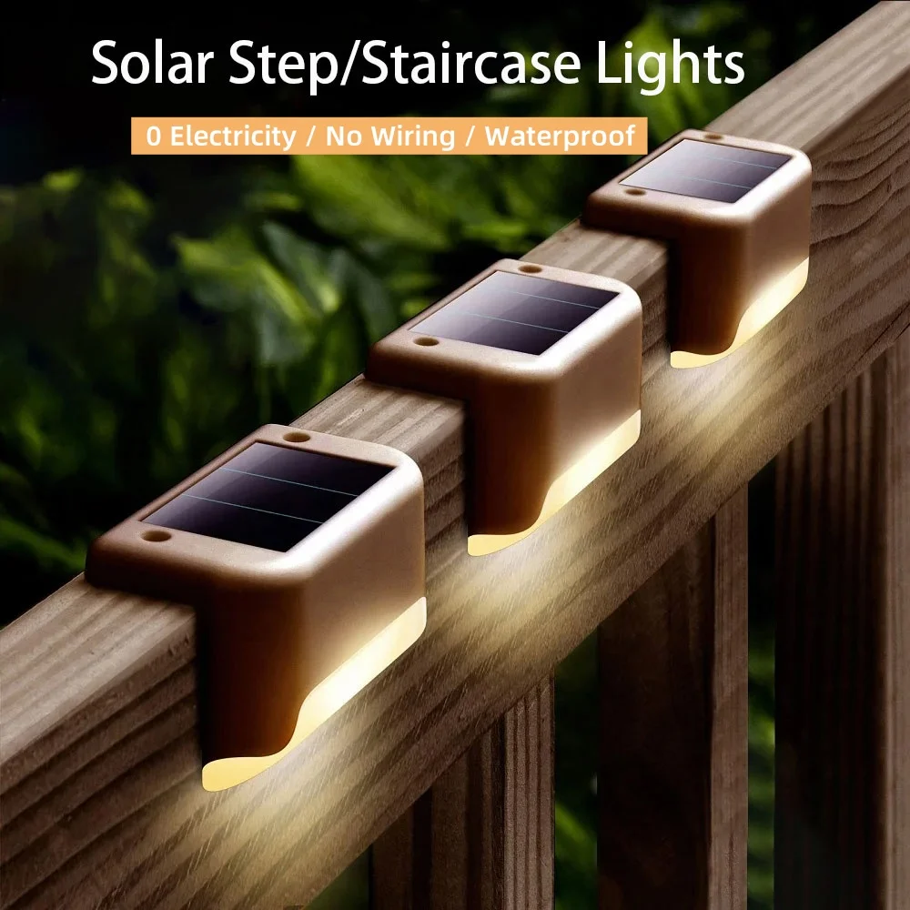 LED Solar Treppen Licht Im Freien Wasserdichte Wand Lichter LED Solar Lichter Haushalt Balkon Garten Dekoration Landschaftsbau Licht