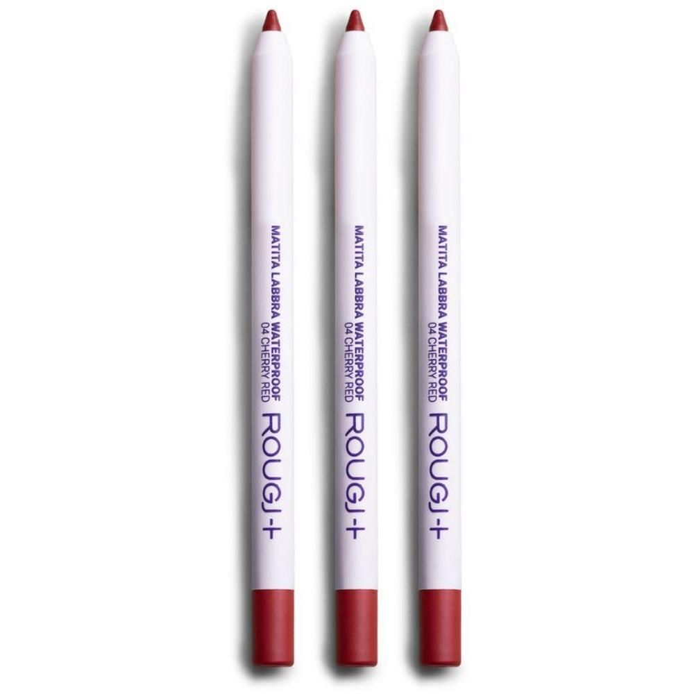 Rougj Matita Labbra Waterproof 04 - Cherry Red 3x1 pz Make up