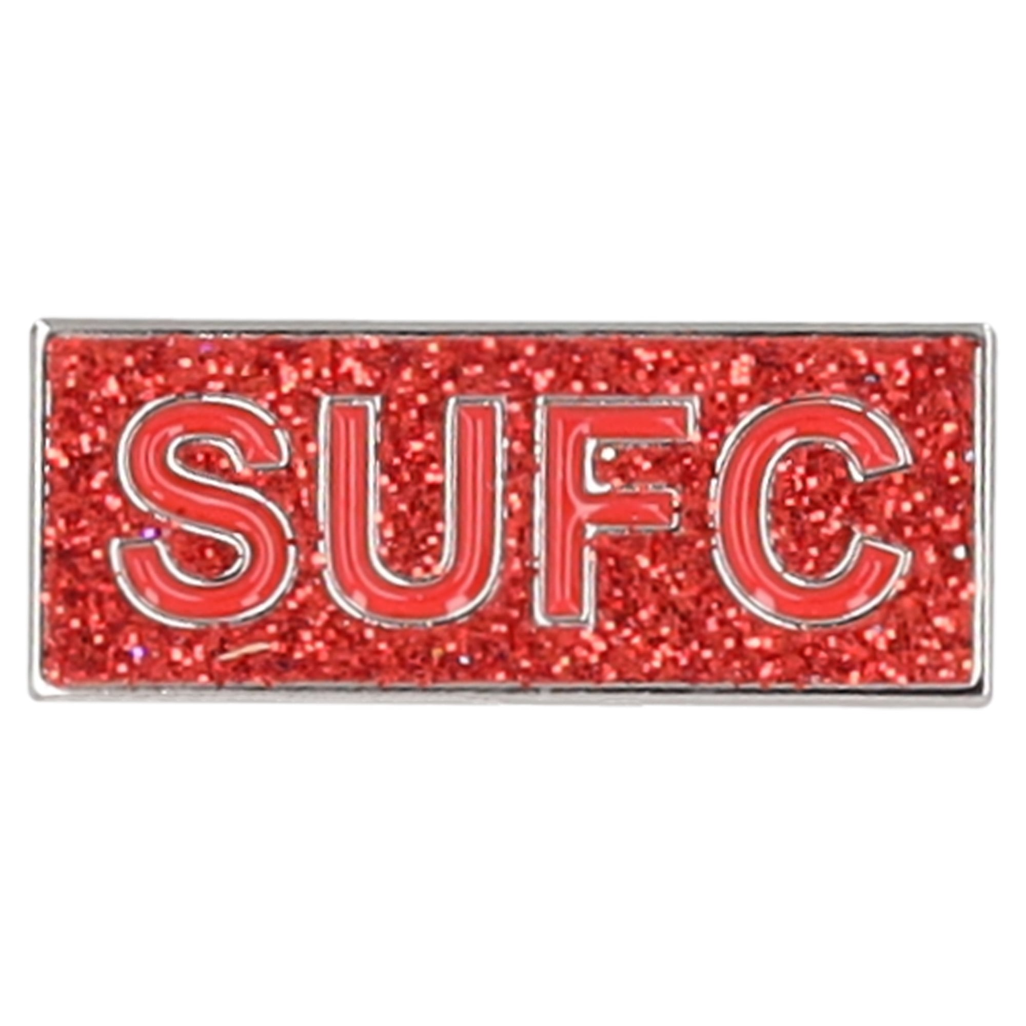 Sheffield United rotes Glitzerabzeichen