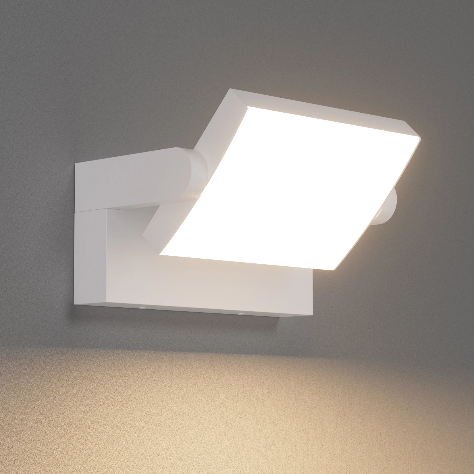 24W Aluminium-Metall-Außenleuchte IP65 wasserdicht mit schwenkbarem LED-Panel, weiß warmweiß 3000K Außenleuchte für Garten, Terrasse, Eingangsbereich