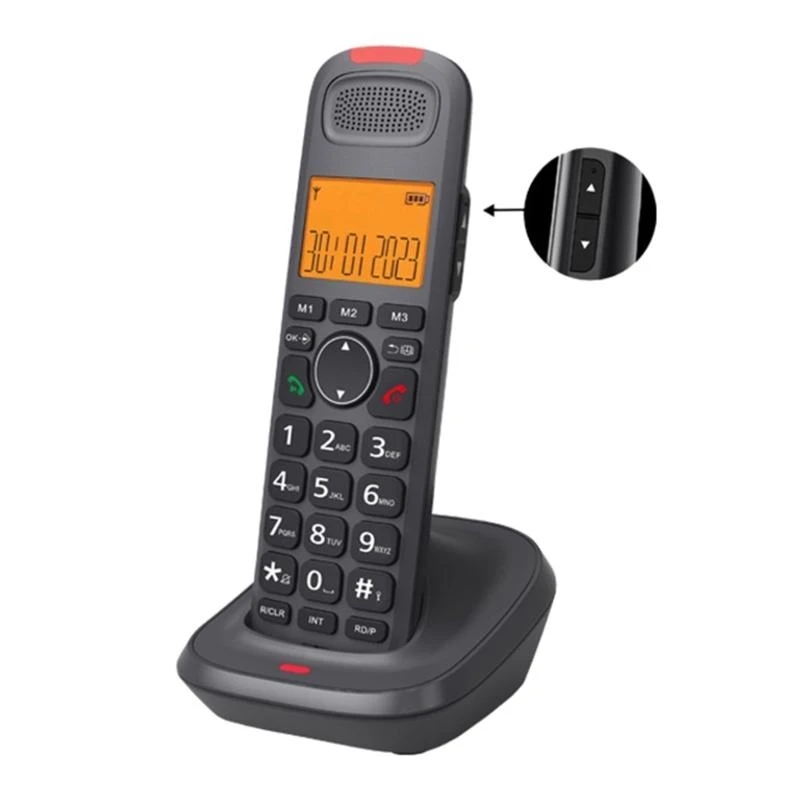 D1015 téléphone sans fil téléphone bureau téléphone sans fil fixe pour une Communication pratique à maison