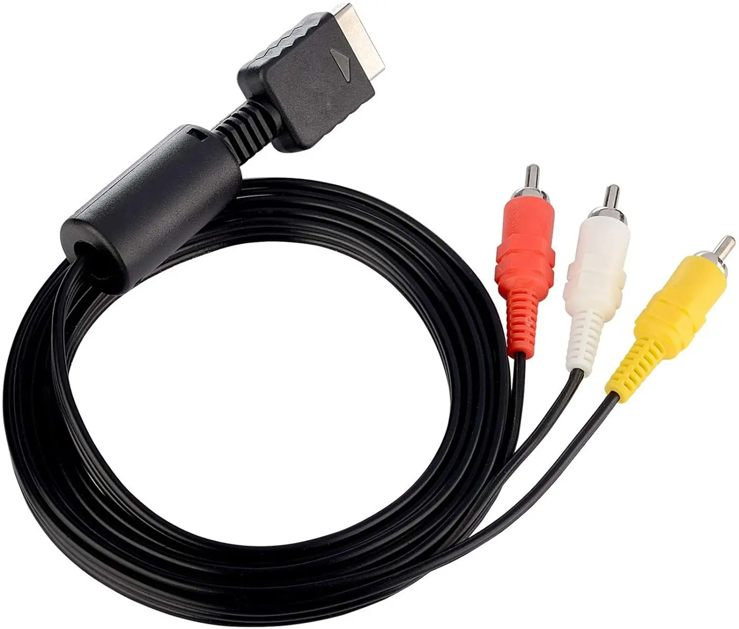 10 Stück PS2 PS3 AV-Kabel, AV-zu-RCA-Verbundkabel für Sony Playstation 2 PS2 PS3 (6 Fuß)