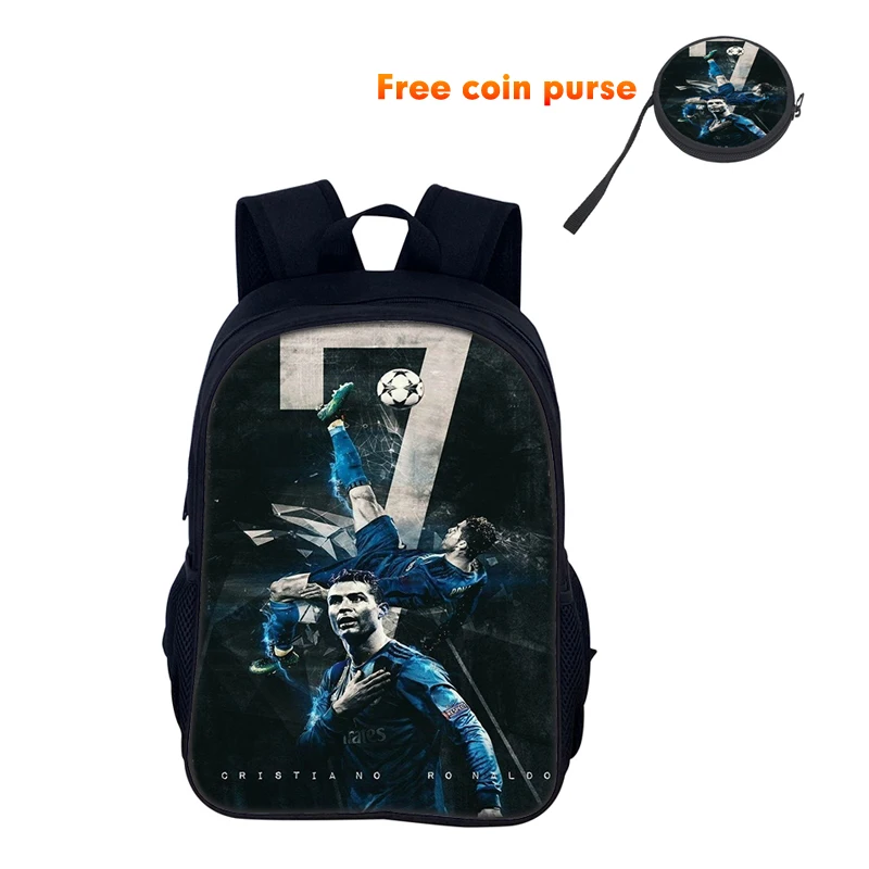 Ronaldo école sac à dos sac Sport sac d'école CR sac à dos Mochila Football Star étudiant sac à dos pour garçons filles meilleur cadeau