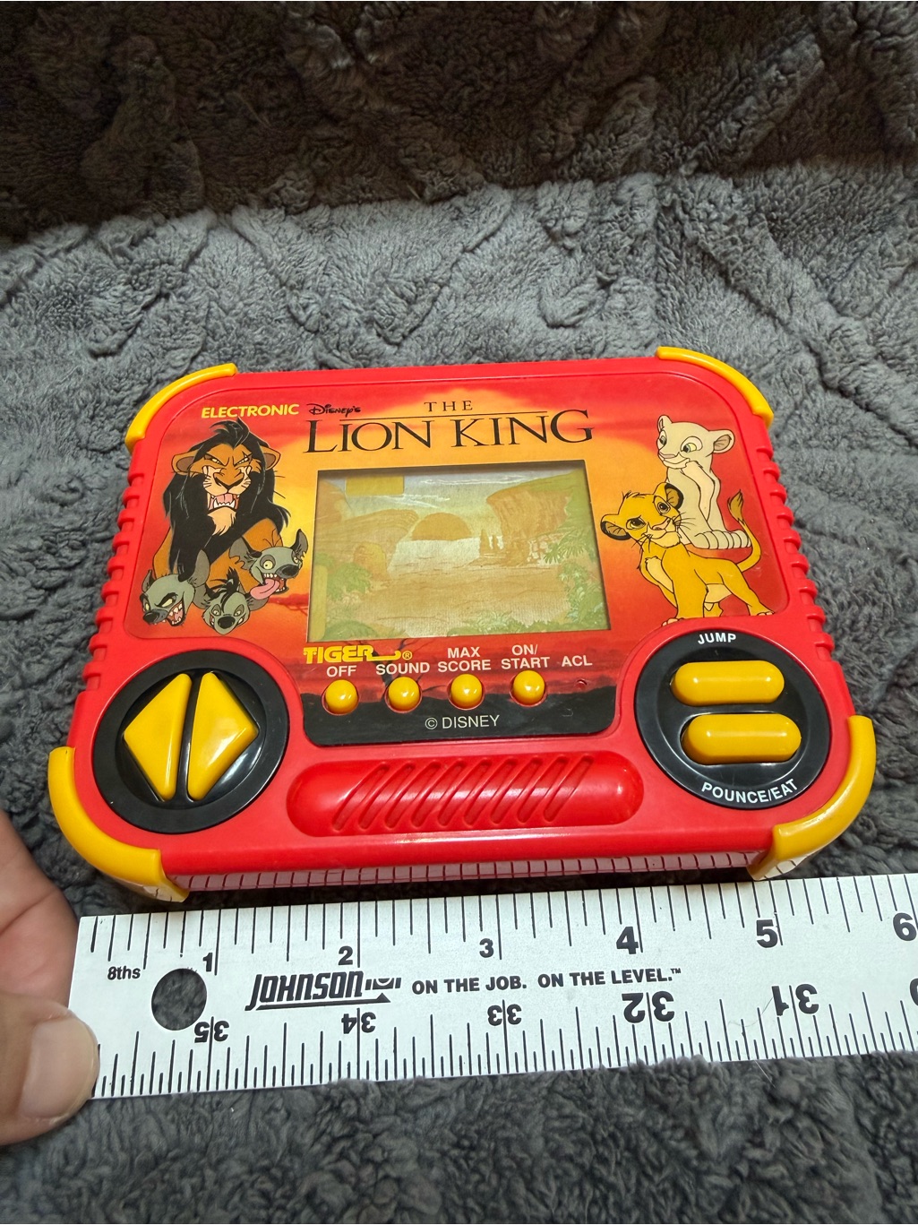 Disney Video Games & Consoles | Vintage 1994 Tiger Electronics The Lion King Handheld Game - Working | Color: Red/Yellow | Size: Os