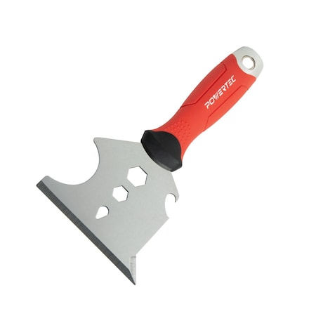 POWERTEC 72068 9-in-1 Painter's Tool w/ 4in Stainless Steel Putty Knife with