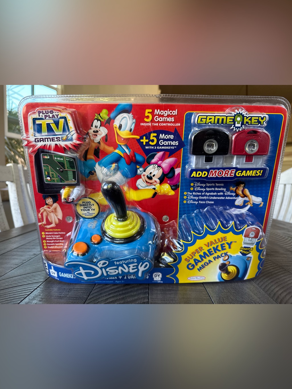 Disney Video Games & Consoles | Jakks Pacific Disney Plug It In & Play Tv Games Mega Pack With 2 Extra Game Keys | Color: Blue/Yellow | Size: Os