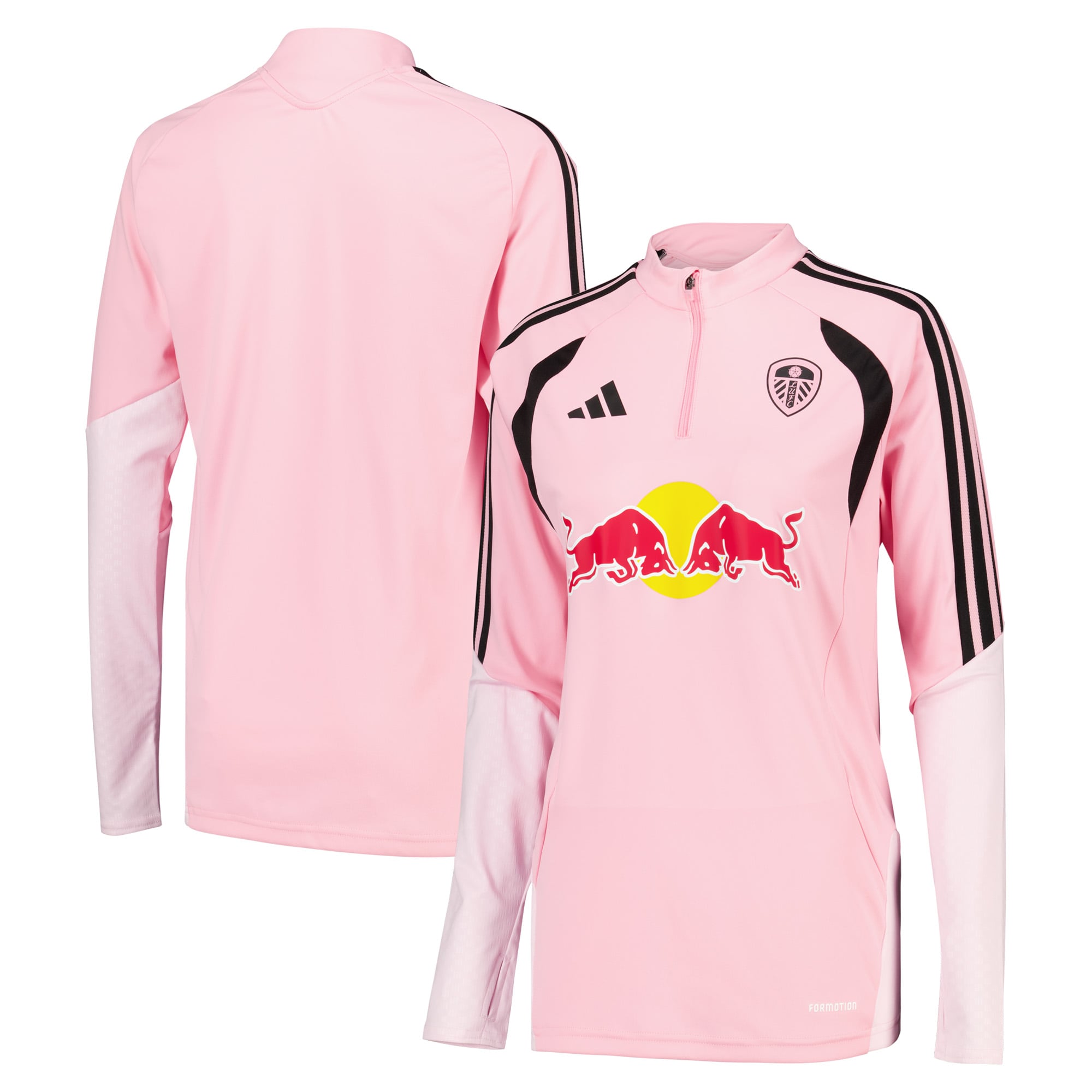 Leeds United adidas Trainingsshirt – Pink – Damen