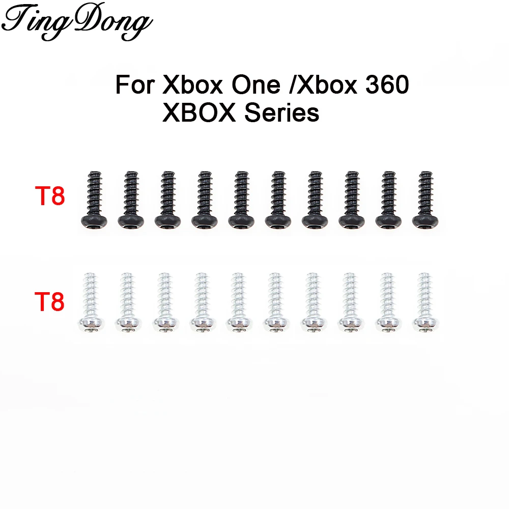 20-50-100Pcs T8 Black Silver Torx Screws Head T8 Screw Set For Xbox One /XBOX 360 /Xbox Series Controller Repair Part