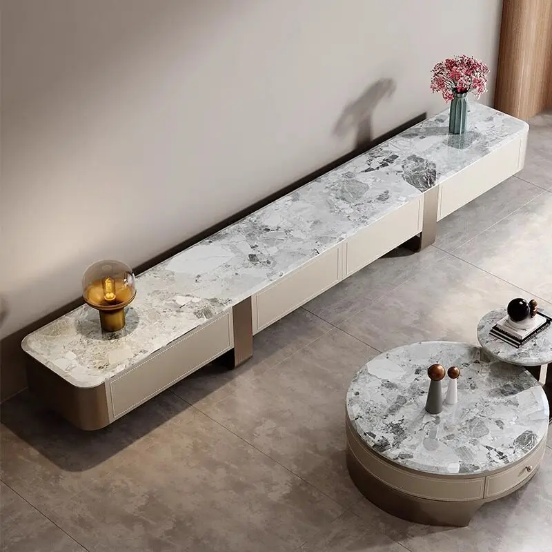Meuble TV de Luxe, Meuble de Rangement pour Couloir et Salon, Table TV Simple et Moderne, Commodes, Meubles de Divertissement Tendance, Meubles de Rangement