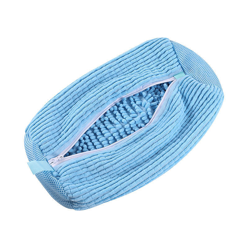 2-Pack Reusable Shoe Washing Bags for Washing Machine, 360° Deep Cleaning Laundry Shoe Bags with Self-Locking Zippers, Protective Mesh Sneaker Wash Bags for Most Shoe Types