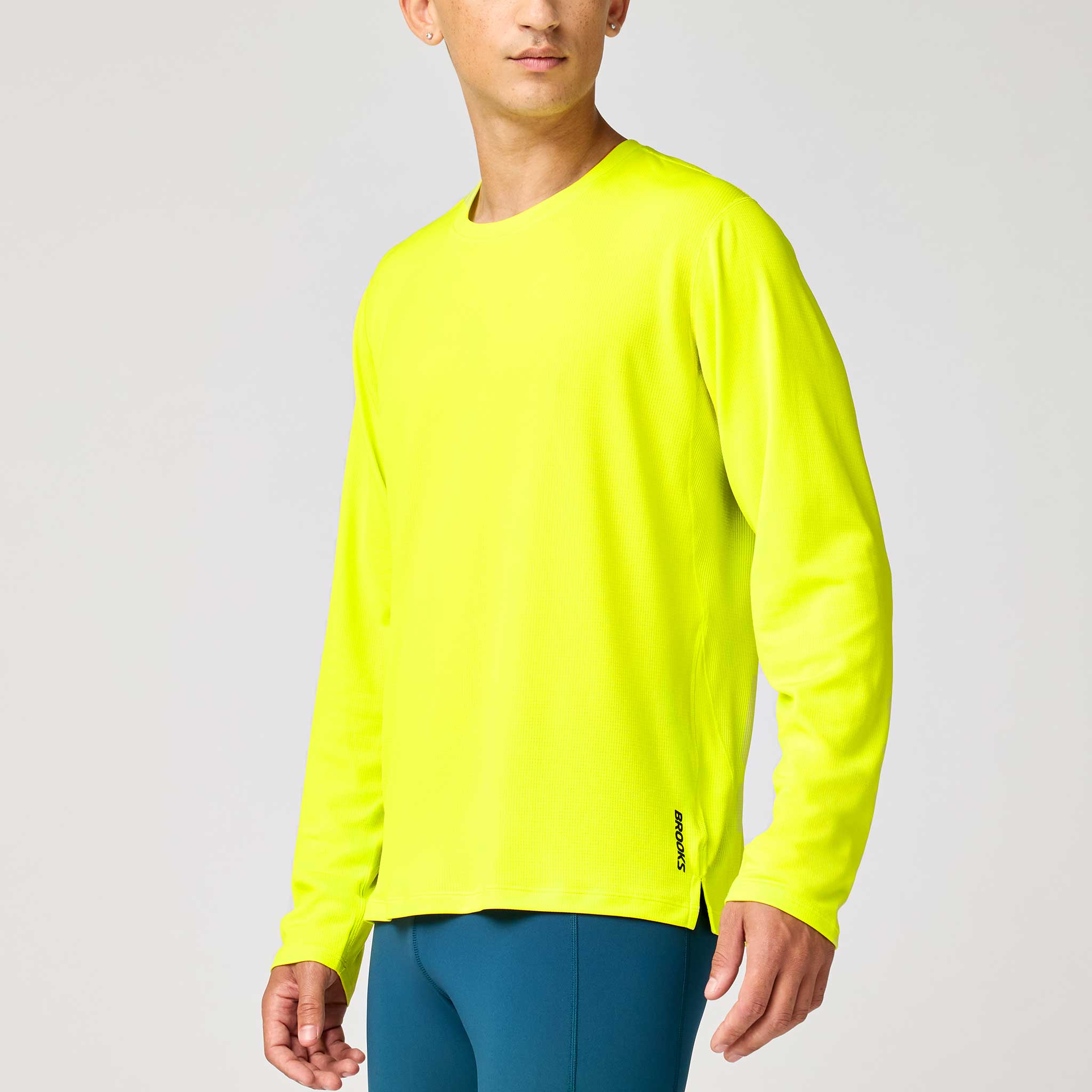 Brooks Dash Long Sleeve Men's Running Apparel Lichen