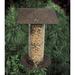 Whitehall Products Oakleaf Tube Bird Feeder Metal | 14.5 H x 9.5 W x 9.5 D in | Wayfair 30039