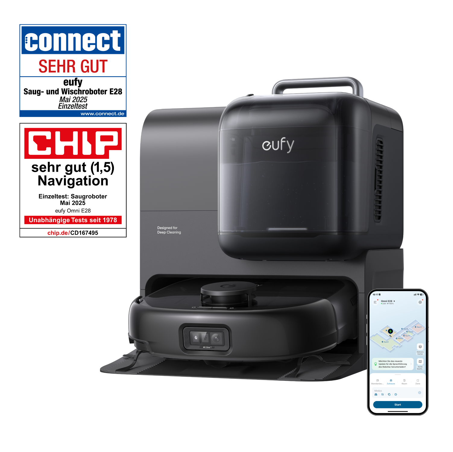 Anker eufy Saug- und Wischroboter Omni E28