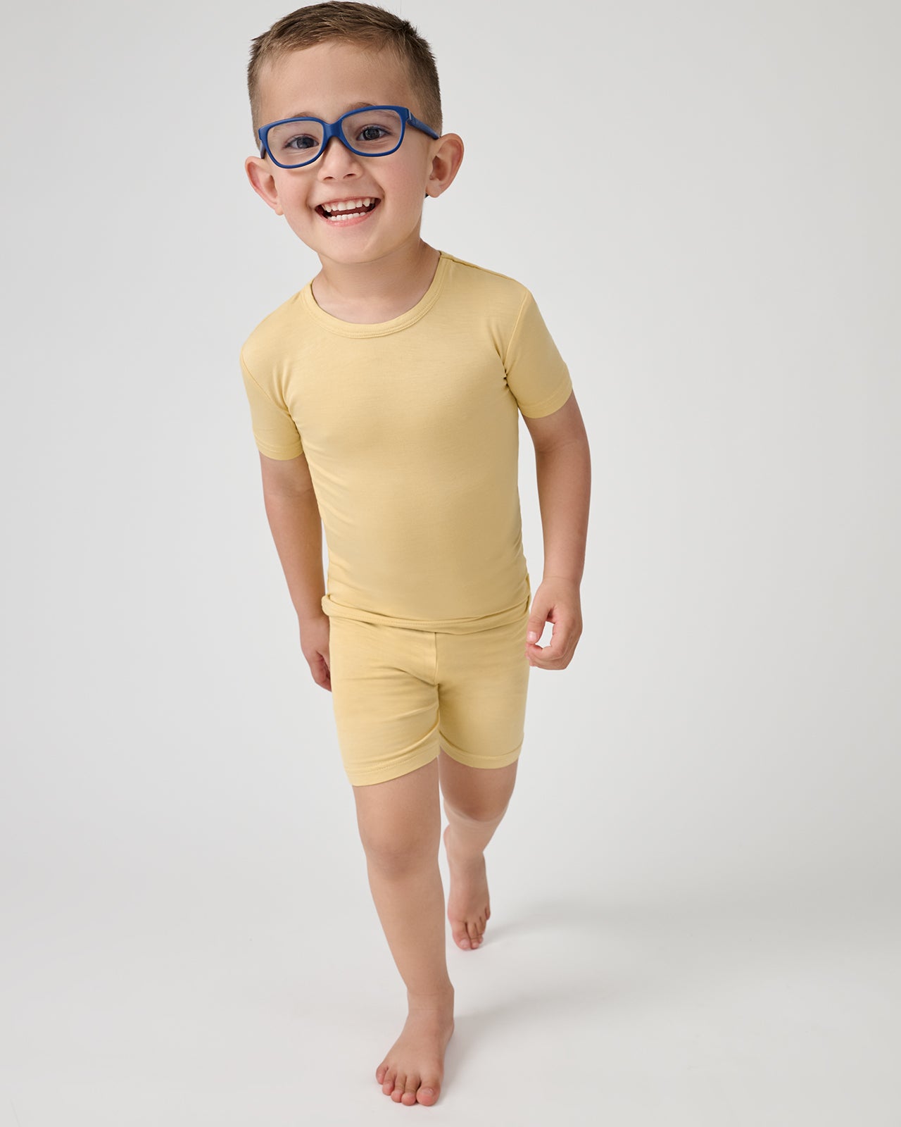 Sunglow Two-Piece Short Sleeve & Shorts Pajama Set - 18-24 months
